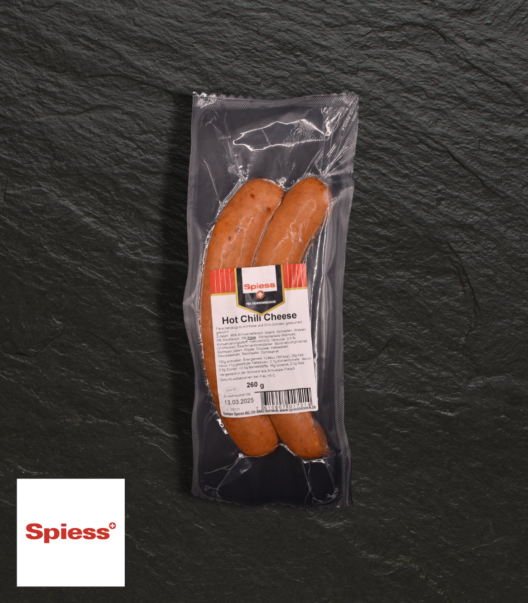 Spiess - Hot Chili Cheese Würstli, 2x130gr.