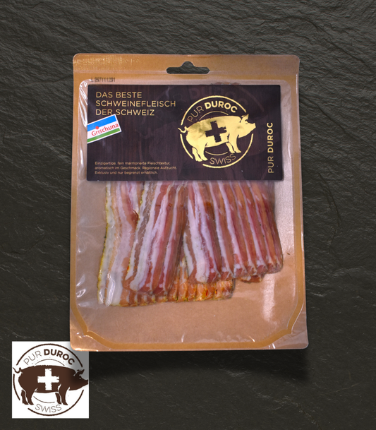 SUI - Pur Duroc Rohessspeck geschnitten, 100gr.