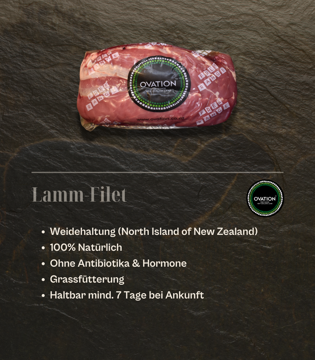 NZ - Ovation Lamm-Filet (Free Range), 7x ca. 75gr