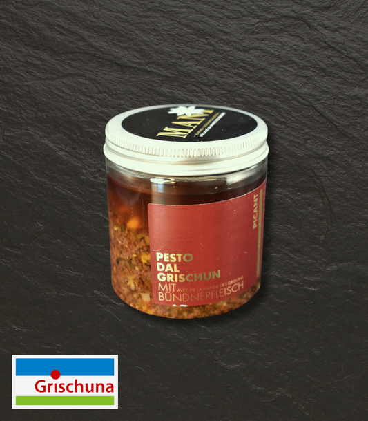 Grischuna Pesto dal Grischun (mit Bündnerfleisch), 220gr.