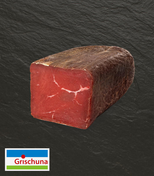 Grischuna Bündnerfleisch am Stück 1/1, ca. 1.0 Kg (Runder Mocken)