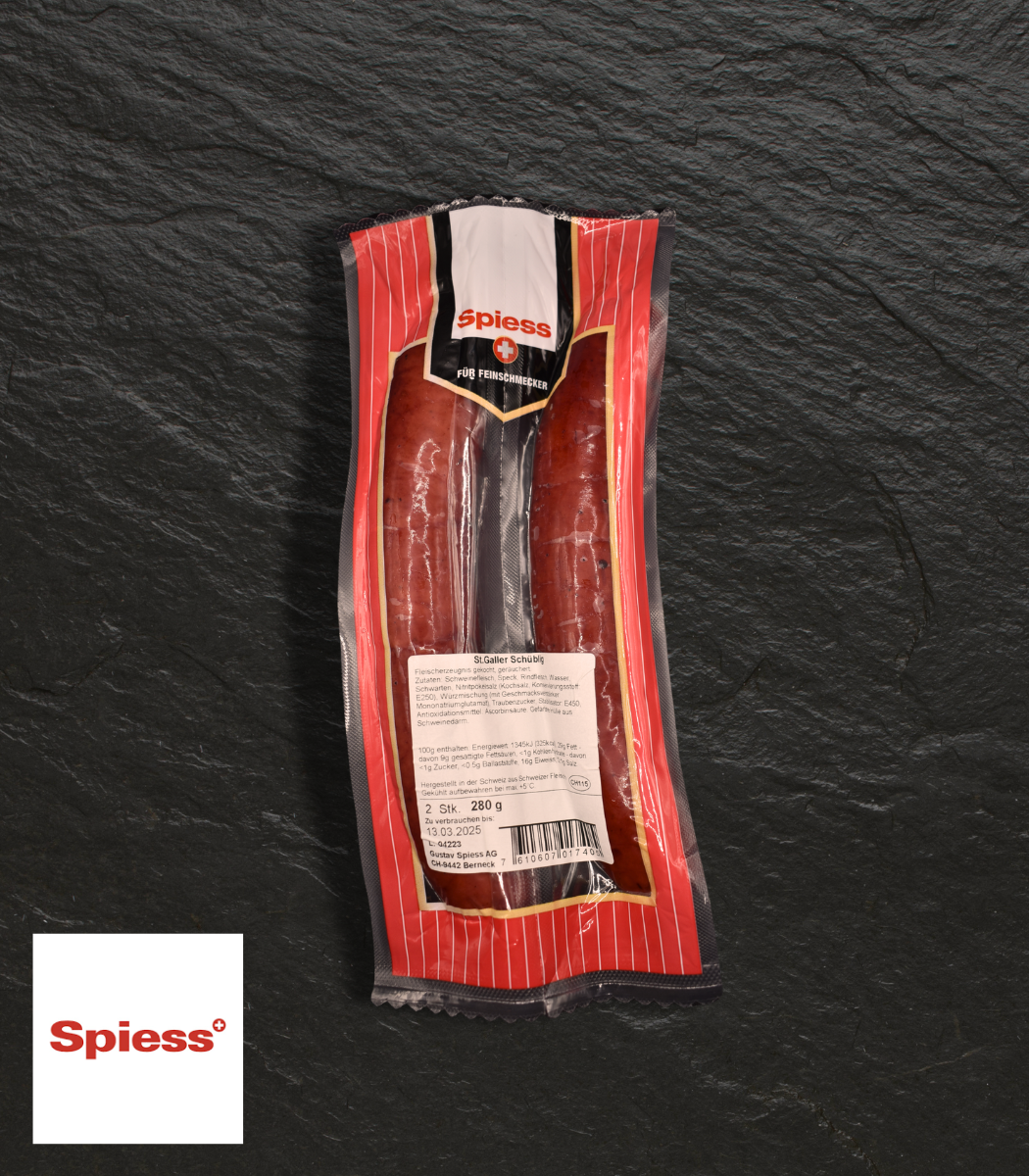 Spiess - St.Galler Schüblig, 2x140gr.