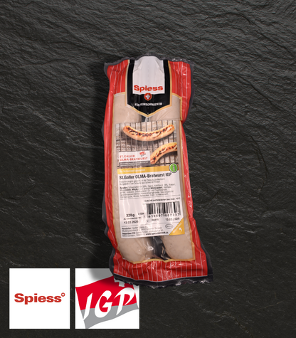 Spiess - St.Galler OLMA-Bratwurst IGP, 2x160gr.