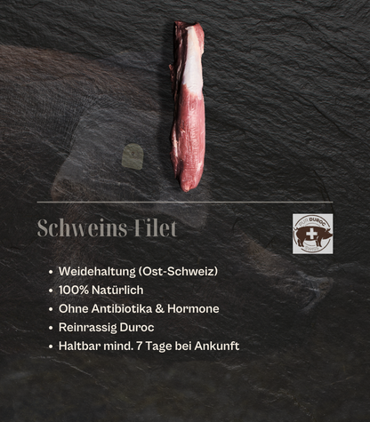 SUI - Pur Duroc Schweins-Filet am Stück, ca. 500gr.