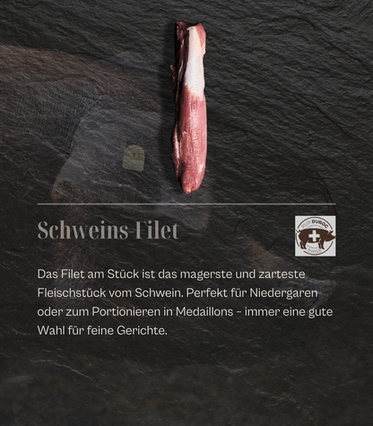 SUI - Pur Duroc Schweins-Filet am Stück, ca. 500gr.