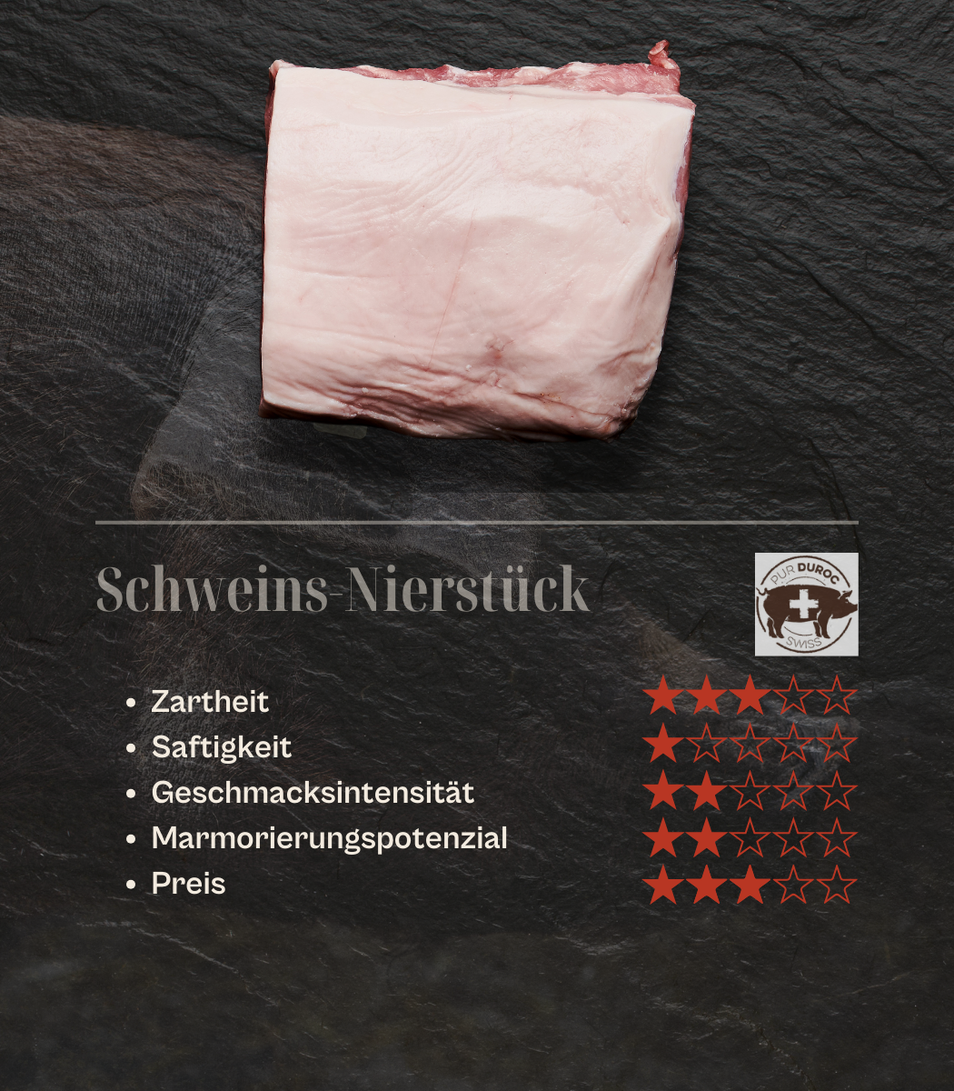 SUI - Pur Duroc Schweins-Nierstück am Stück, ca. 500gr.